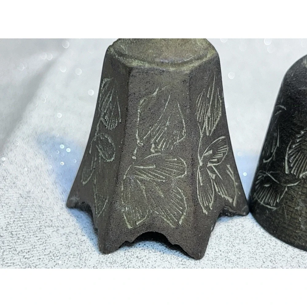 1 CLAW AND 2‎ BRASS HAND ETCHED BELLS FROM INDIA ALL ARE 2